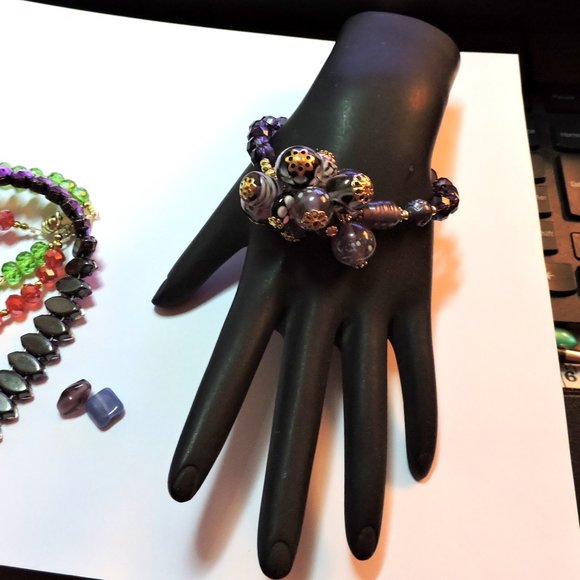 Cha Cha Charm Cluster Bracelets w/magnetic clasp ... CCCCB - Picture 11 of 16